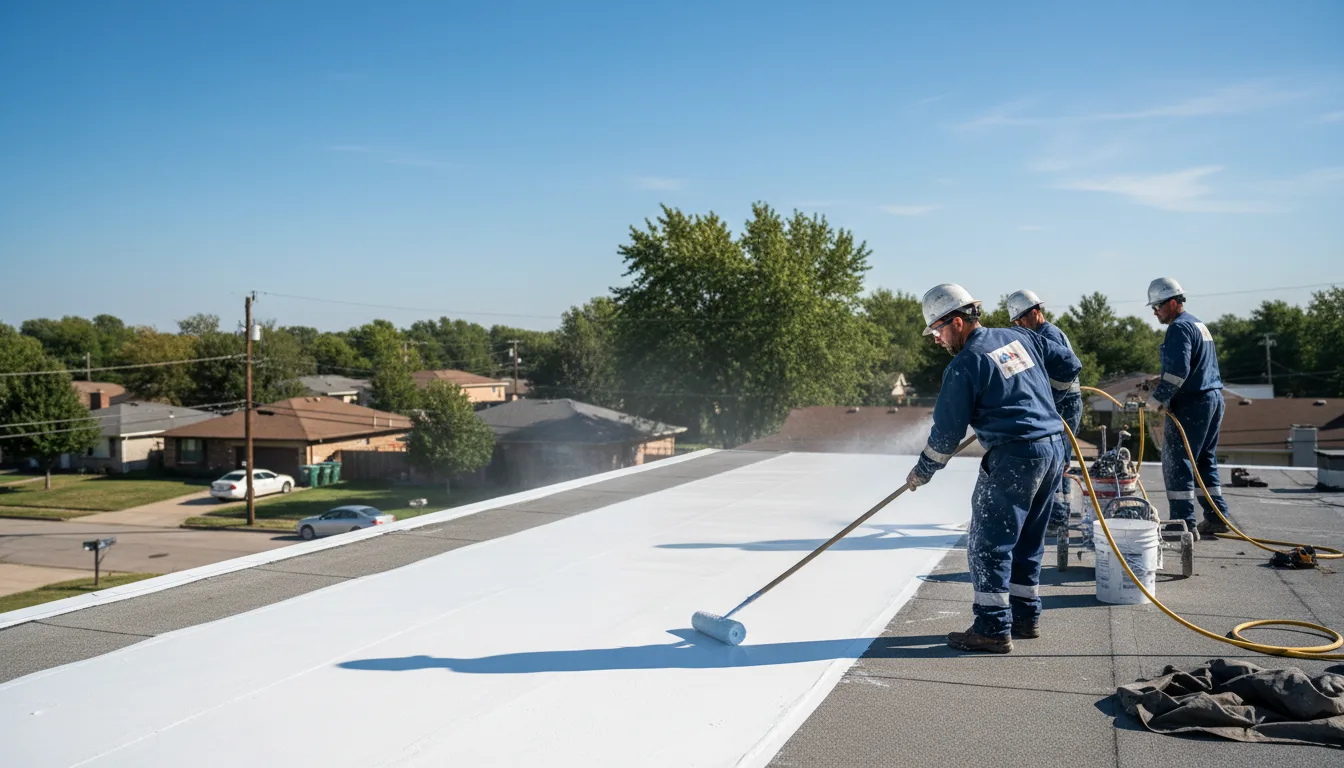 Commercial roof coating in Roaring River, NC near me